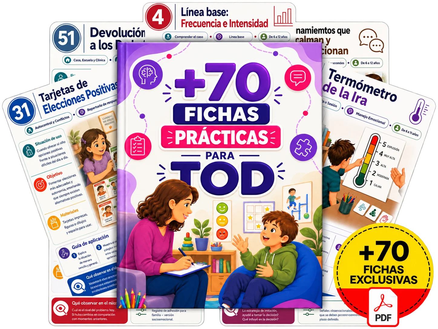 Kit con más de 70 fichas prácticas para TOD y los bonos